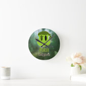 ブードゥーが～湿地に向かう ラウンド壁時計 (ホーム)