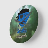 ブードゥーが～湿地に向かう ラウンド壁時計 (傾斜)