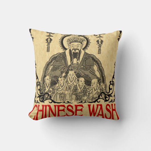 ブードゥーのママChinese Wash Art Pillowの クッション (正面)