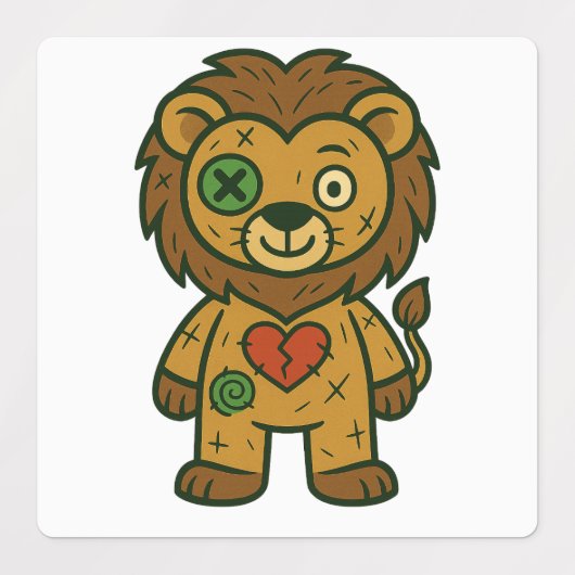 ブードゥーのミスフィット – プラッシュ反乱軍のステッカーパック ラベル (デザイン1)