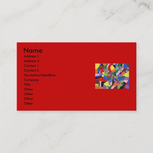 ブードゥーの人形の名刺 名刺 (正面)