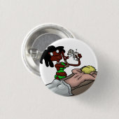 ブードゥーの刺鍼術 缶バッジ (正面&裏面)