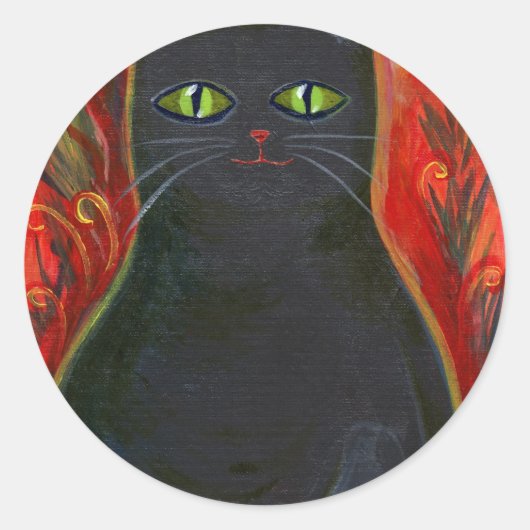 ブードゥーの子猫 ラウンドシール (正面)