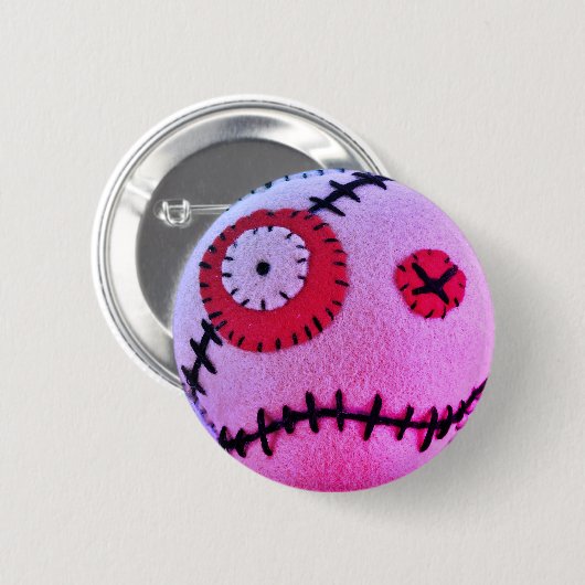 ブードゥーの溶媒ピンク 缶バッジ (正面&裏面)