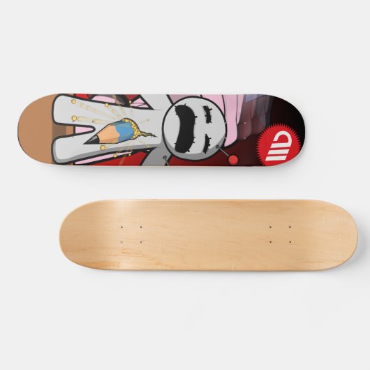 ブードゥーの穴を開けられる死ぬ人形シリーズ-! スケートボード (横)