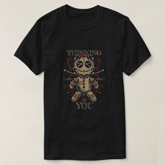 ブードゥーの考える人形 – of you tシャツ (デザイン正面)