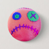 ブードゥーの酸のピンク 缶バッジ (正面)