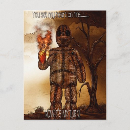 ブードゥーイン2「ハート火災」 おもしろい ポストカード (正面)