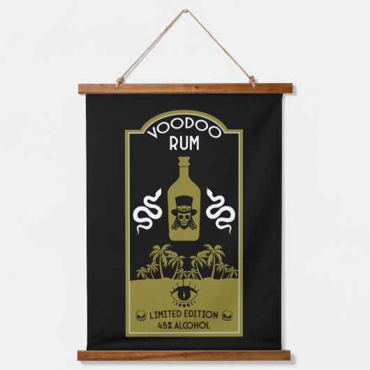 ブードゥーカリブのラム 吊り下げ型タペストリー (正面)