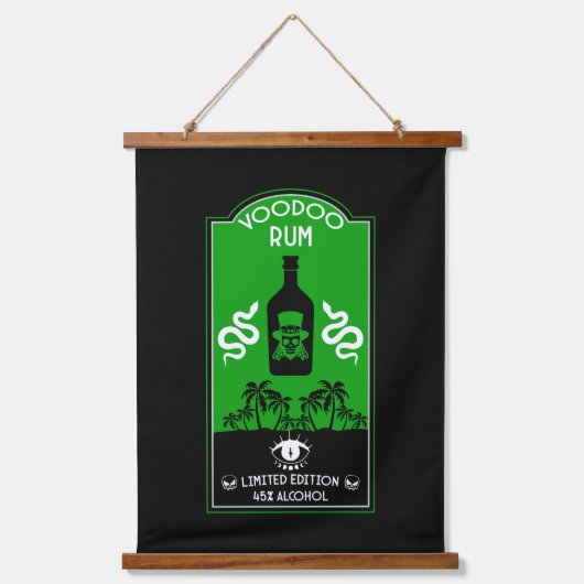 ブードゥーカリブのラム 吊り下げ型タペストリー (正面)