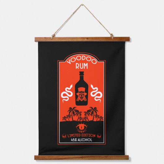 ブードゥーカリブのラム 吊り下げ型タペストリー (正面)