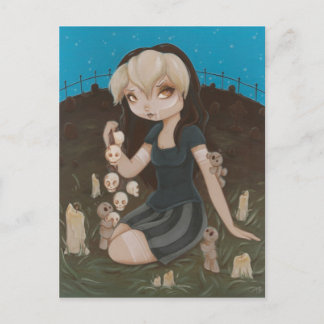 ブードゥーゴシックガールスカル ポストカード