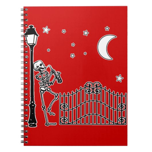 ブードゥージャズサクソフォーンプレーヤー ノートブック (正面)