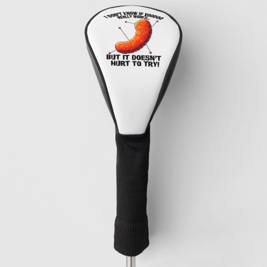 ブードゥーチーズパフ – アンチトランプジョーク ゴルフヘッドカバー (正面)