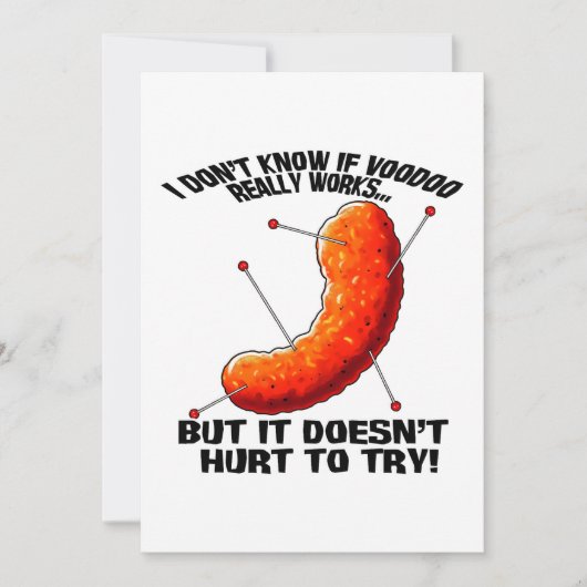 ブードゥーチーズパフ – アンチトランプジョーク 招待状 (正面)