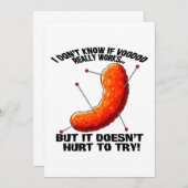 ブードゥーチーズパフ – アンチトランプジョーク 招待状 (正面/裏面)