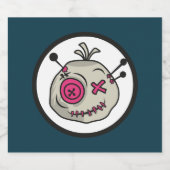 ブードゥートークンきらめくワインボトルラベル スパークリングワインラベル (シングルラベル)