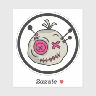 ブードゥートークンスモール4" x 4インチビニールステッカー シール