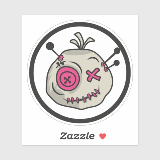 ブードゥートークンスモール4" x 4インチビニールステッカー シール (シート)