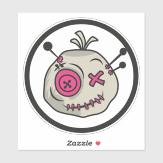 ブードゥートークンメディア6" x 6"ビニールステッカー シール