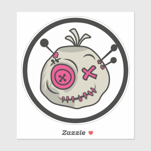 ブードゥートークンメディア6" x 6"ビニールステッカー シール (シート)