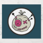 ブードゥートークンリキュールボトルラベル(4" x 3.5") リキュールボトルラベル (シングルラベル)