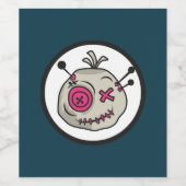 ブードゥートークンワインボトルラベル(8.9 cm x 10.2 cm) ワインラベル (シングルラベル)