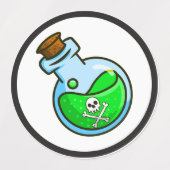 ブードゥートークン大円防水ステッカー ラベル (デザイン2)