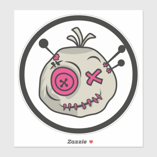 ブードゥートークン大8" x 8"ビニールステッカー シール (シート)