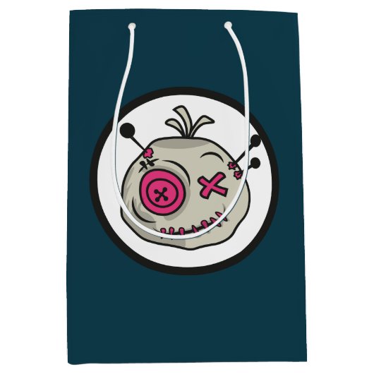 ブードゥートークン抱き枕 – 中、光沢 ミディアムペーパーバッグ (正面)