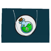 ブードゥートークン抱き枕 – 大、光沢（ポイズン） ラージペーパーバッグ (裏面)