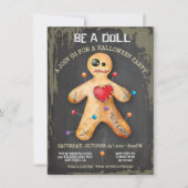 ブードゥードールハローウィンパーティ 招待状 (正面)