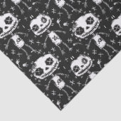 ブードゥードールパターンブラック&ホワイトデコップル 薄葉紙 (詳細)