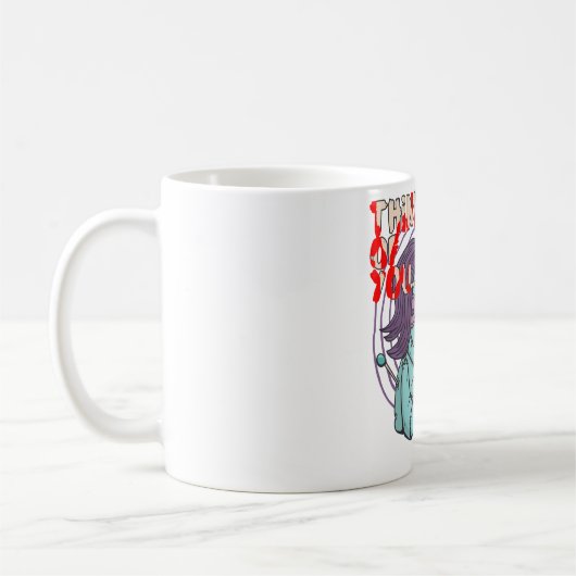 ブードゥード考えるールのお前 コーヒーマグカップ (左)