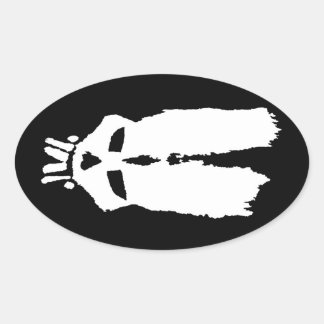 ブードゥーピン「スカルバニー」マスク 楕円形シール