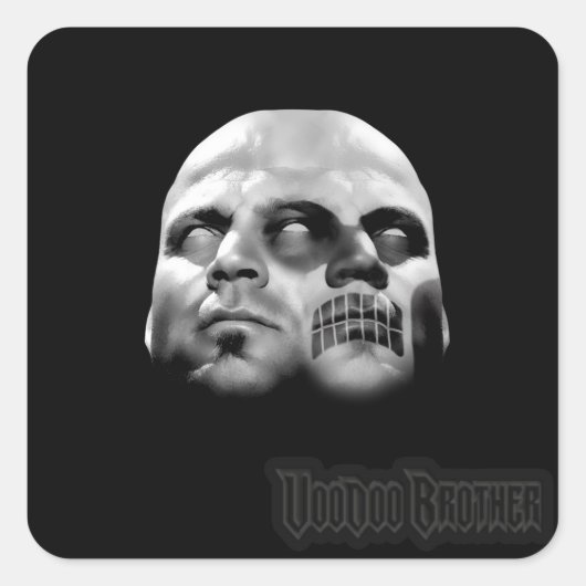 ブードゥーブラザーEPステッカー スクエアシール (正面)