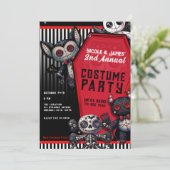 ブードゥープルシーズ棺ハロウィーンの衣装パーティー 招待状 (スタンド正面)