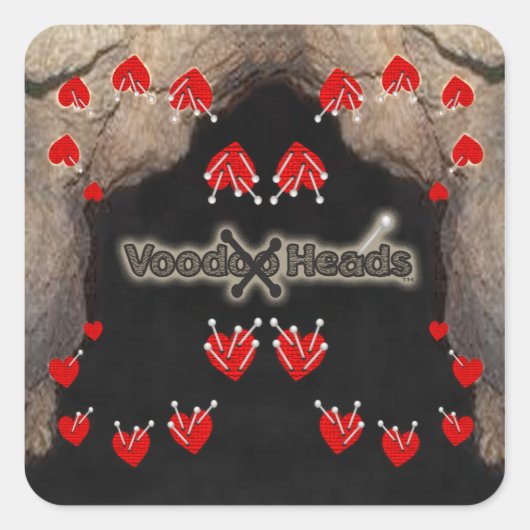 ブードゥーヘッズ~洞窟 スクエアシール (正面)