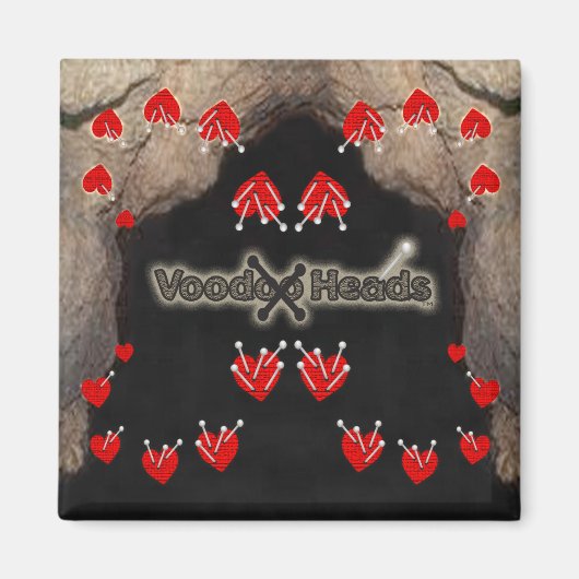 ブードゥーヘッズ~洞窟 マグネット (正面)