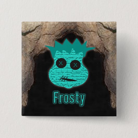 ブードゥーヘッズ～洞窟 缶バッジ (正面)