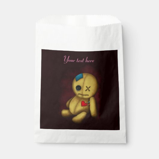 ブードゥーラグドール(ボタン付きパッチとピン) フェイバーバッグ (正面)