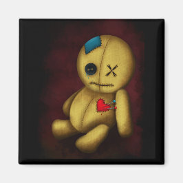 ブードゥーラグドール（ボタン付きパッチとピン） マグネット