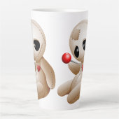 ブードゥー人形の恋の漫画 カフェラテマグ (正面)