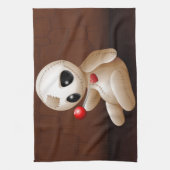 ブードゥー人形の恋の漫画 キッチンタオル (縦)