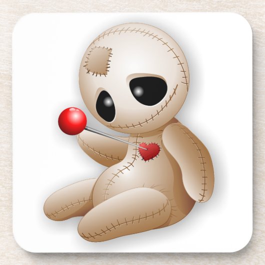 ブードゥー人形の恋の漫画 コースター (正面)