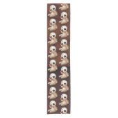 ブードゥー人形の恋の漫画 ショートテーブルランナー (正面)