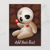 ブードゥー人形の恋の漫画 シーズンポストカード (正面)