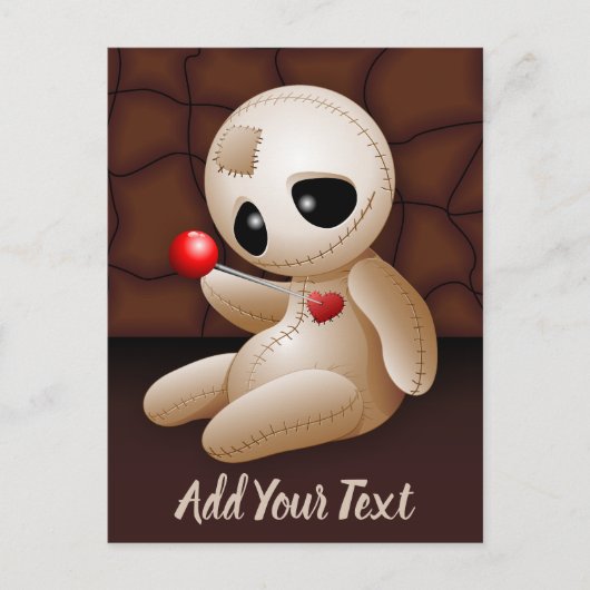 ブードゥー人形の恋の漫画 シーズンポストカード (正面)