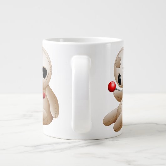 ブードゥー人形の恋の漫画 ジャンボコーヒーマグカップ (裏面)