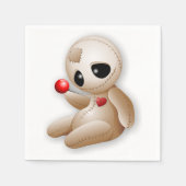 ブードゥー人形の恋の漫画 スタンダードカクテルナプキン (正面)